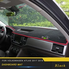 Для Volkswagen VW Atlas- автомобильный Стайлинг приборной панели крышка Солнцезащитный коврик подушка чехол интерьерные аксессуары