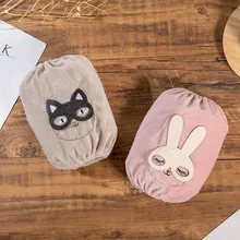 Осенне-зимняя короткая детская одежда в Корейском стиле с манжетами для девочек, милая Кепка для мальчиков с противообрастающими рукавами и героями мультфильмов