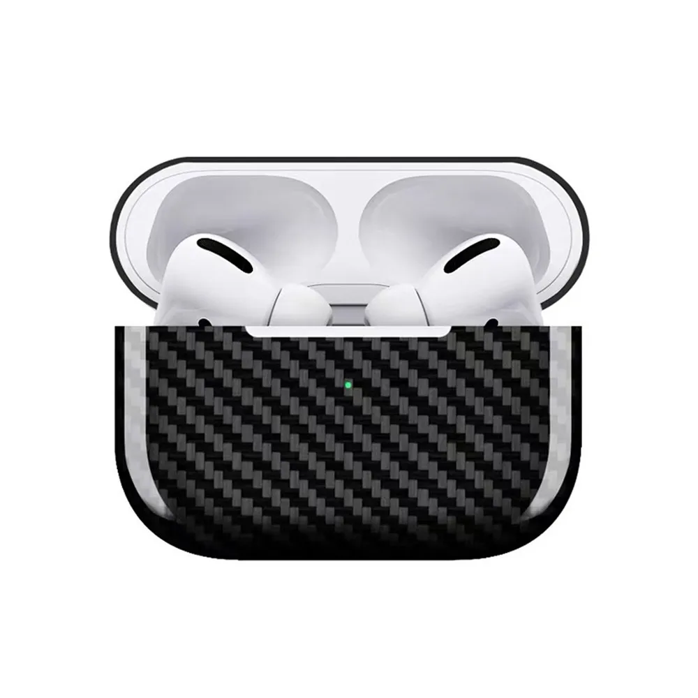 1 шт. Ультратонкий чехол для наушников из углеродного волокна для Apple AirPods Pro, чехол для беспроводной зарядки, защитный устойчивый к царапинам чехол
