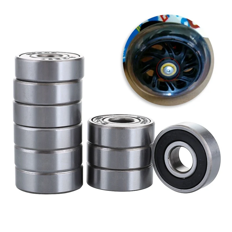 10 Pcs Red ABEC 9 Stainless Steel Bearings High Performance Roller Skate Scooter Skateboard Wheel 10 Pcs Red ABEC 9 Stainless Steel Bearings High Performance Roller Skate Scooter Skateboard Wheel