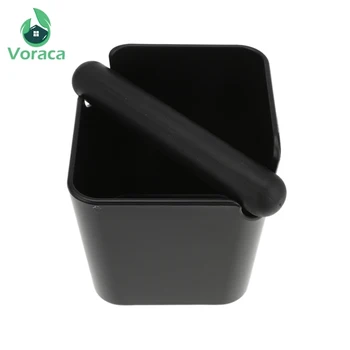 

ABS Coffee Knock Box Black Espresso Grind Container Anti Slip Coffee Grind Dump Bin Waste Bin with Detachable Knock Barista for