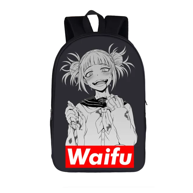 as pictures Sugoi Senpai аниме Waifu персонализированные шикарные школьные сумки с принтом для подростков школьный рюкзак женская сумка для книг - Цвет: as pictures