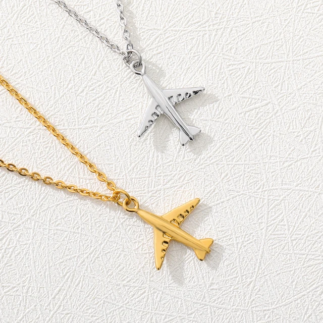 Airplane necklace sale, Women's Fashion, Watches & Accessories