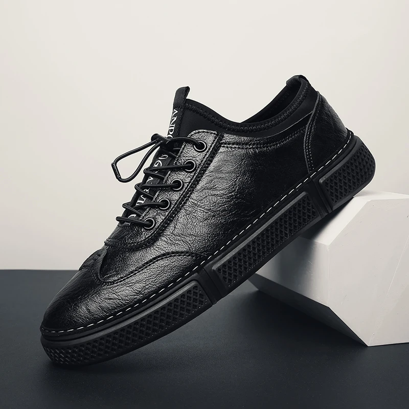 

high Quality Men genuine Leather Shoes outdoor spring autumn Fashion Men Loafers Shoes Breathable Light Men Boat Shoes