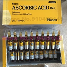 

2ml*50pcs Korea Vitamin C Anti-Aging Ampoules Anti-Aging Ascorbic Acid Ascorbic Acid Ageless