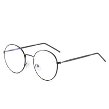 Новинка октября, металлическая круглая оправа, анти-синие очки, модные художественные компьютерные очки унисекс, повседневные Дикие ретро компьютерные очки