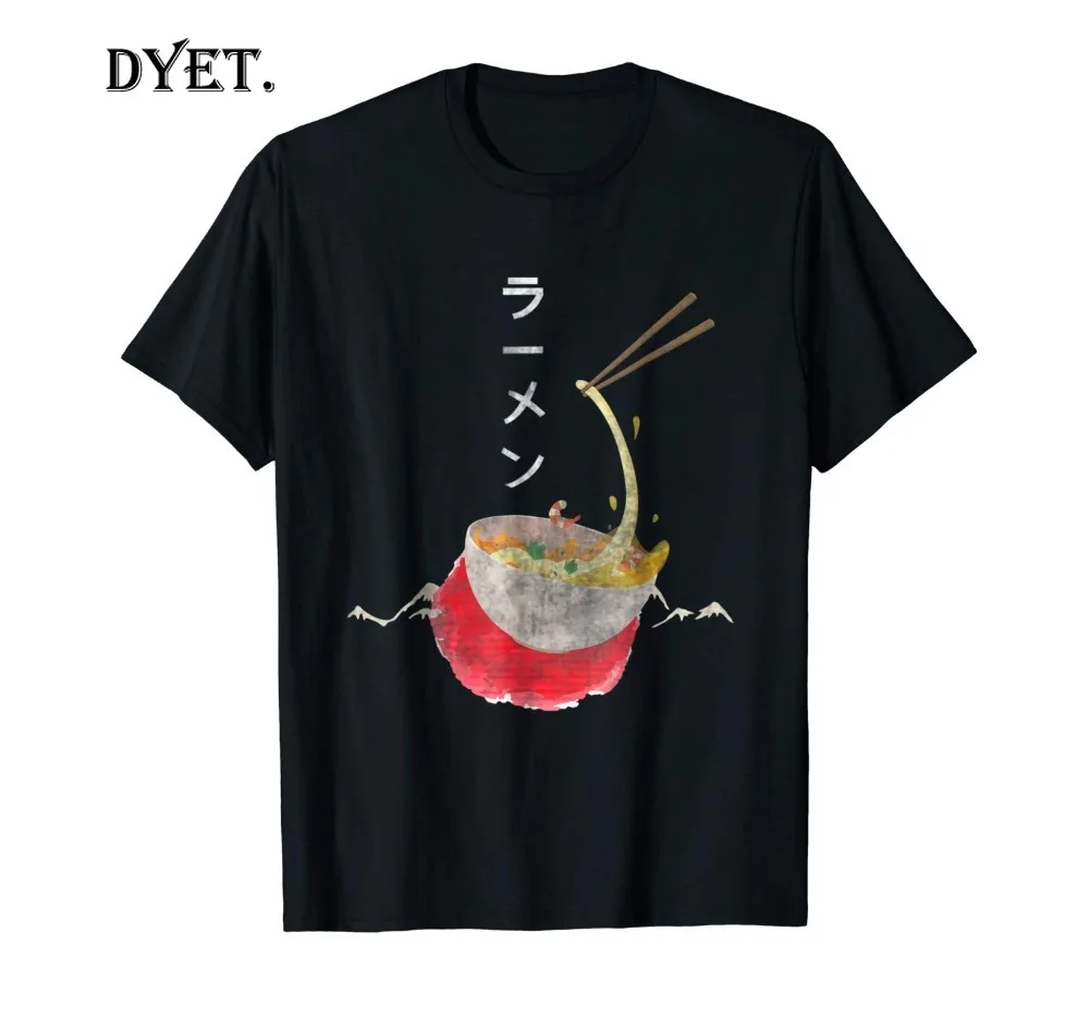Vintage Japanese Ramen Anime Shirt Gift For Noodle Bowl Fans T Men Summer Short Sleeves Casual Adult Tee Shirts |
