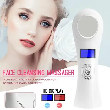 

Hot Sale Facial Ion Import Beauty Equipment Hot&Cold Introduction Instrument Remove Blackhead Export Face Cleansing Massager