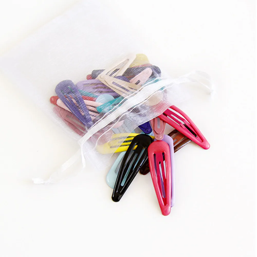 

24pcs Snap Hair Clips Pins BB Hairpins Color Metal Barrettes for Baby Children Women Girls Styling Accessories