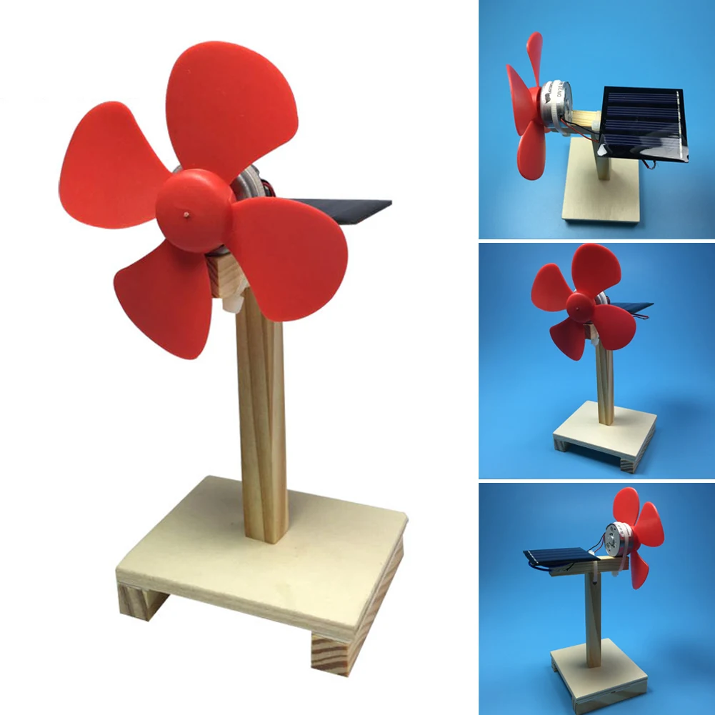 2019 New Design Educational Toys Mini Solar Power Fan Children Brain Training Kit 3