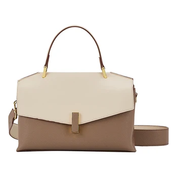 

Women's handbag 2020 new fashion color contrast temperament summer leather leisure Single Shoulder Messenger Bag