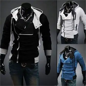

OLOEY 2019 New autumn and winter casual men hoodies and sweatshirts hooded jackets coat fashion plus thick fleece hoodies
