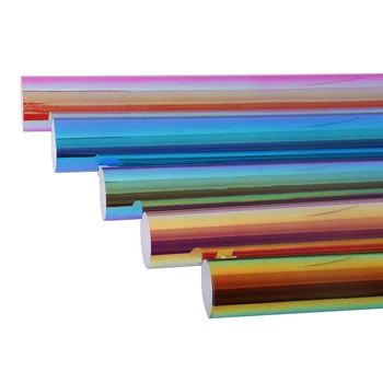 

SUNICE Self-adhesive Multi-Colour Rainbow Plating lettering Film Design Clothing DIY Fesitval Chirstmas Glass 30cmX100cm