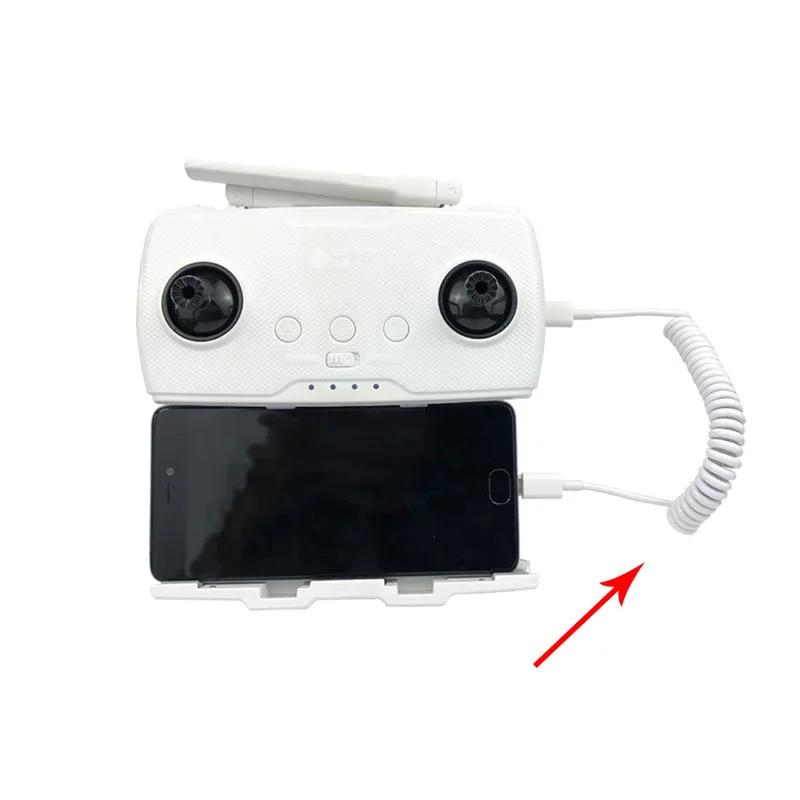 Hubsan Zino H117A Cavo Dati A Molla Telecomando Collegare Cavo Cavo Micro Usb Cavo Iphone Tipo C Accessorio Cavo