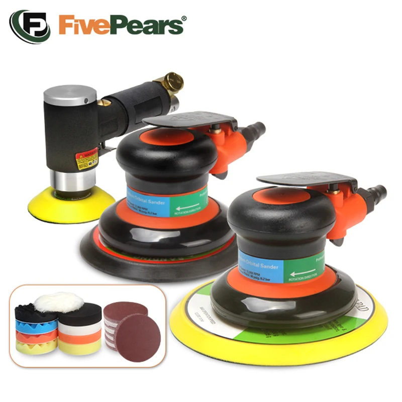 FivePears Polishing/Grinding Machine ,5MM Eccentric Machine,125/150MM Orbital Grinder/Sander,Sandpaper Polishing Wheels Kit