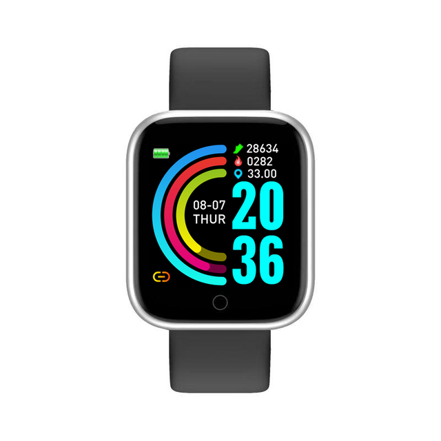 Y68 Smart Watch Men Women Heart Rate Monitor Sports Fitness Tracker Watches Bluetooth Smartwatch For Android ios Waterproof