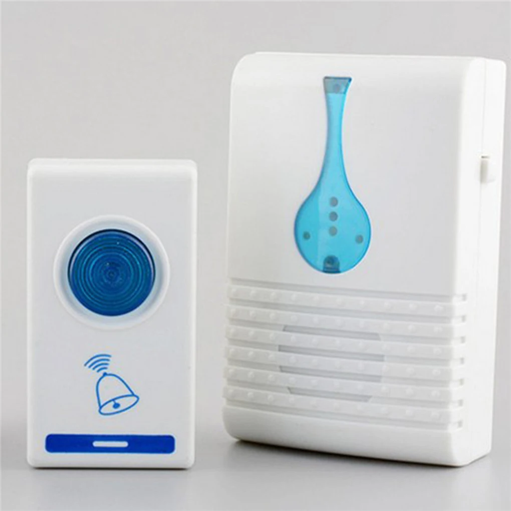 

Wireless Door Bell Remote Control Digital Doorbell Cordless Home 32 Chime Alarm with Double Sided Tape