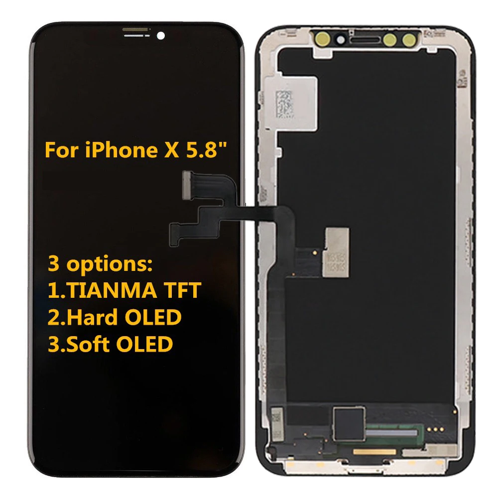 Original OEM Quality AMOLED OLED TFT For iPhone X LCD Display Replacement Pantalla for iphone x 1