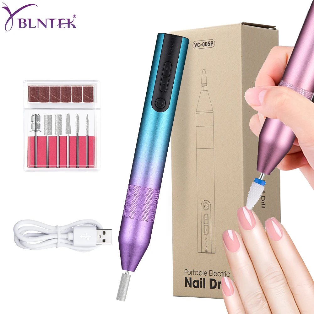 YBLNTEK Professional Electric Nail Drill 20000 RPM Manicure Machine USB