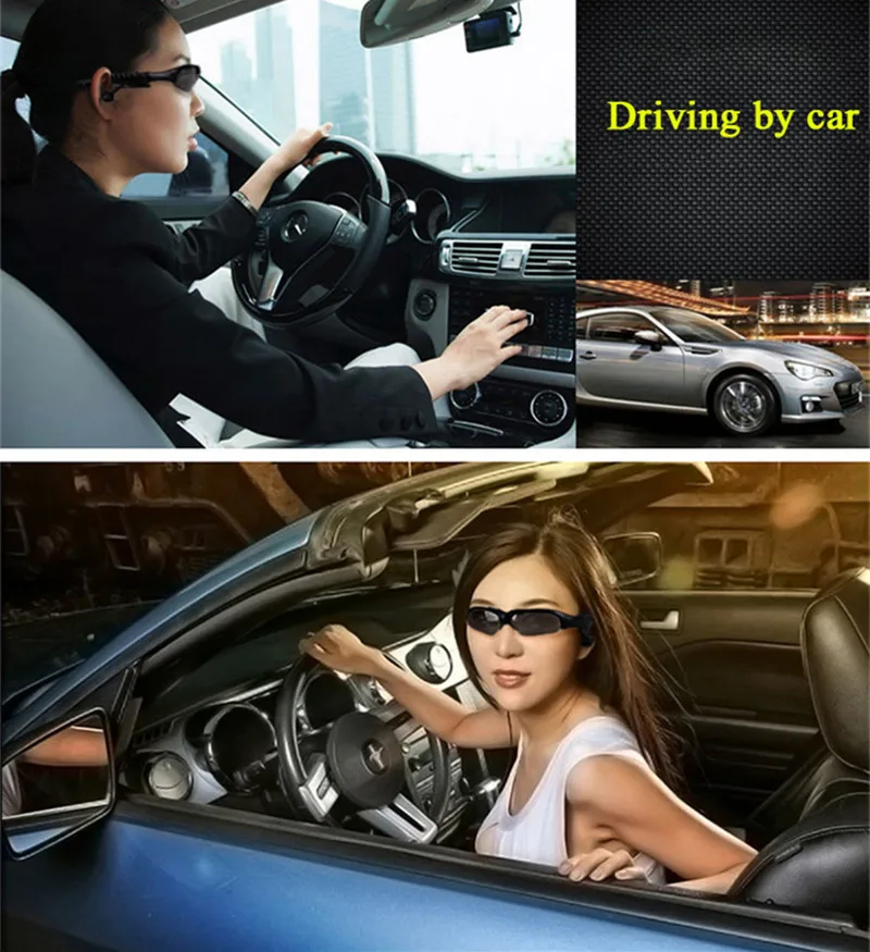 Sport Stereo Wireless Bluetooth 4.1 Headset Telephone Driving Sunglasses/mp3 Riding Eyes Glasses With colorful Sun lens