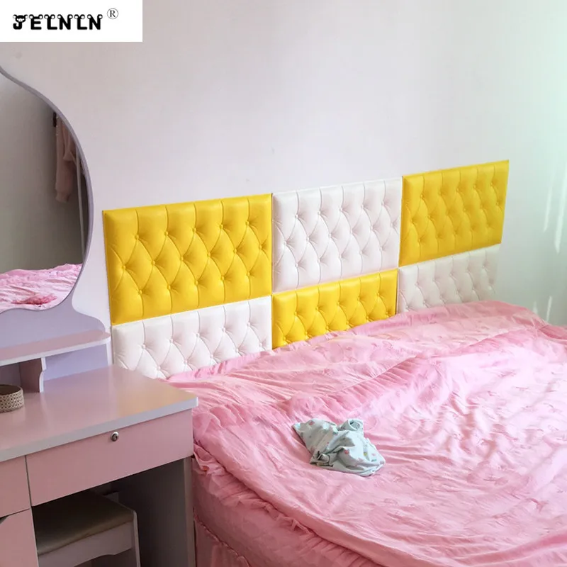 Розовый плотный фон Наклейки на стены детская изголовье мягкая посылка комната