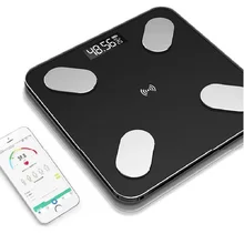 Weighing scale mobile phone Bluetooth smart body fat scale electronic weighing scale   030 digital body fat scale smart step on technology healthy weighing tools universal monitoring health touch portable