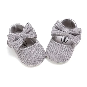 

New Spring Cute Baby Girl Shoes 0-18M Anti-Slip Casual Walking Shoes Bow Sneakers Soft Soled First Walkers