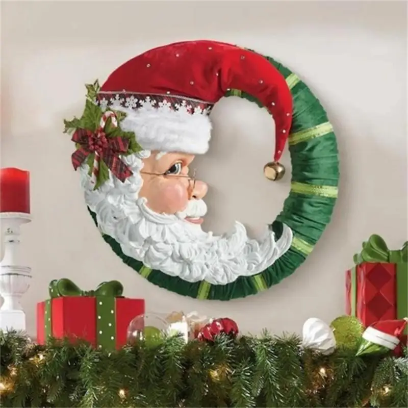 20x30cm Christmas Crystal Tree Santa Claus Snowman Rotating Sculpture Window Paste Sticker Winter 2022 New Year Party Home Decor | Дом и сад
