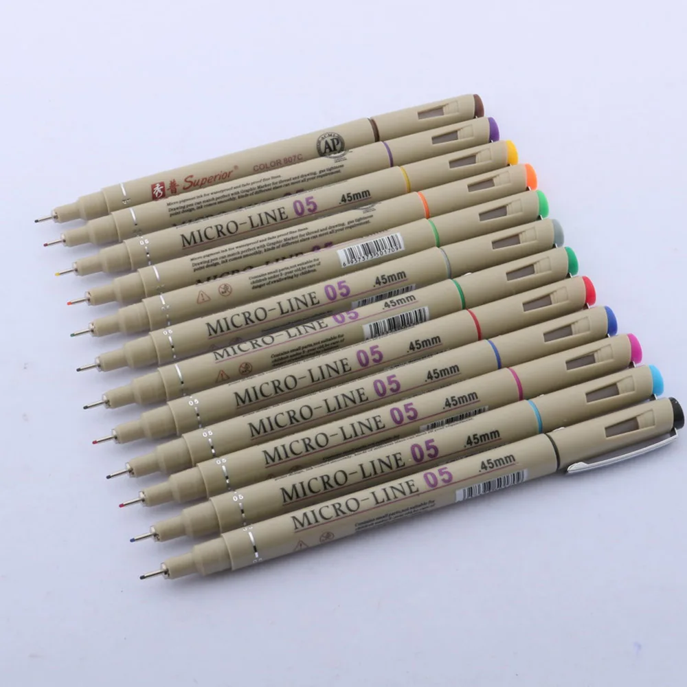 1pc 05mm Needle Drawing Line Micron Pen Art Markers