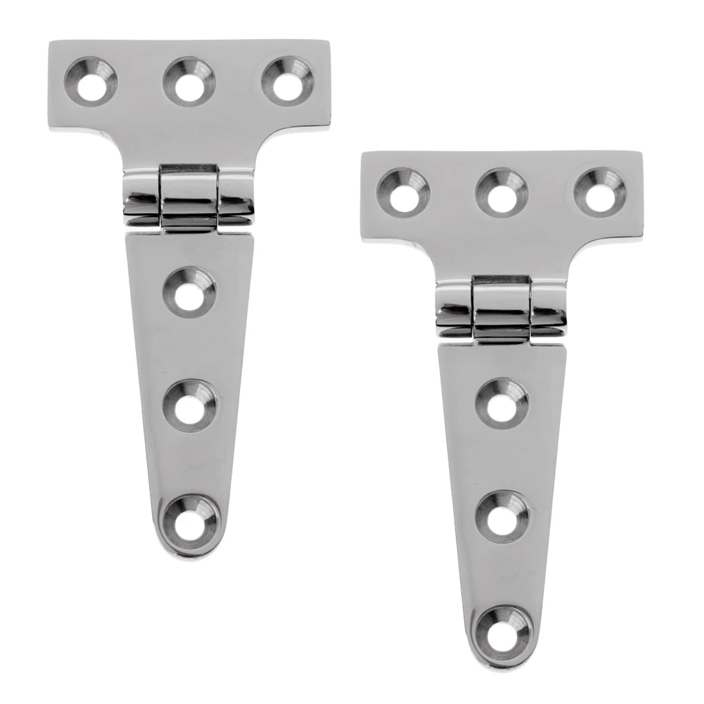 MagiDeal Heavy Duty Stainless Steel Shed Gate Garden Door Strap T Hinge 10cm