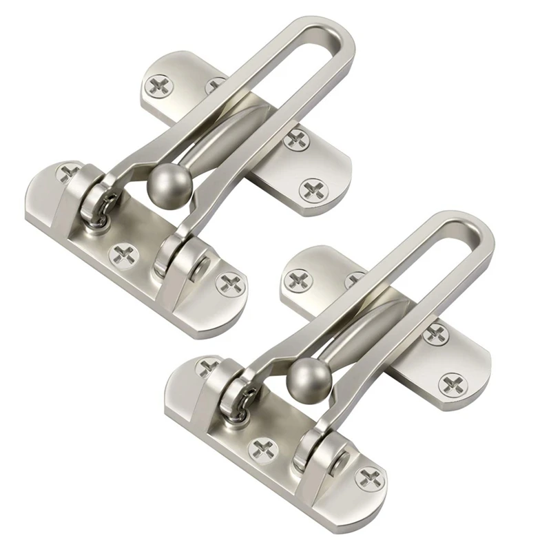 

Home Security Door Lock, 2 Pack Front Door Locks For Kids, Home Reinforcement Lock For Swing-In Doors, Thicken Solid Aluminium A