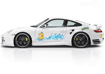 

LEFT SIDE Customize DIY Universal Car Sticker Body Cartoon Pull Flower Car Sticker Waterproof Acessories Fashion Hot Stickers