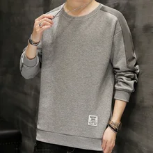 

Male Casual Clothes Tops Spring Autumn Sweatshirt Men Long Sleeve Shirts Fashion Clothing Streetwear Side Striped Sweatshirts