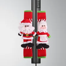 2 шт. волшебная палка для дома Санта Клаус Рождество Практичная ручка холодильника крышка декоративная дверная ручка для духовки моющаяся СВЧ защитная