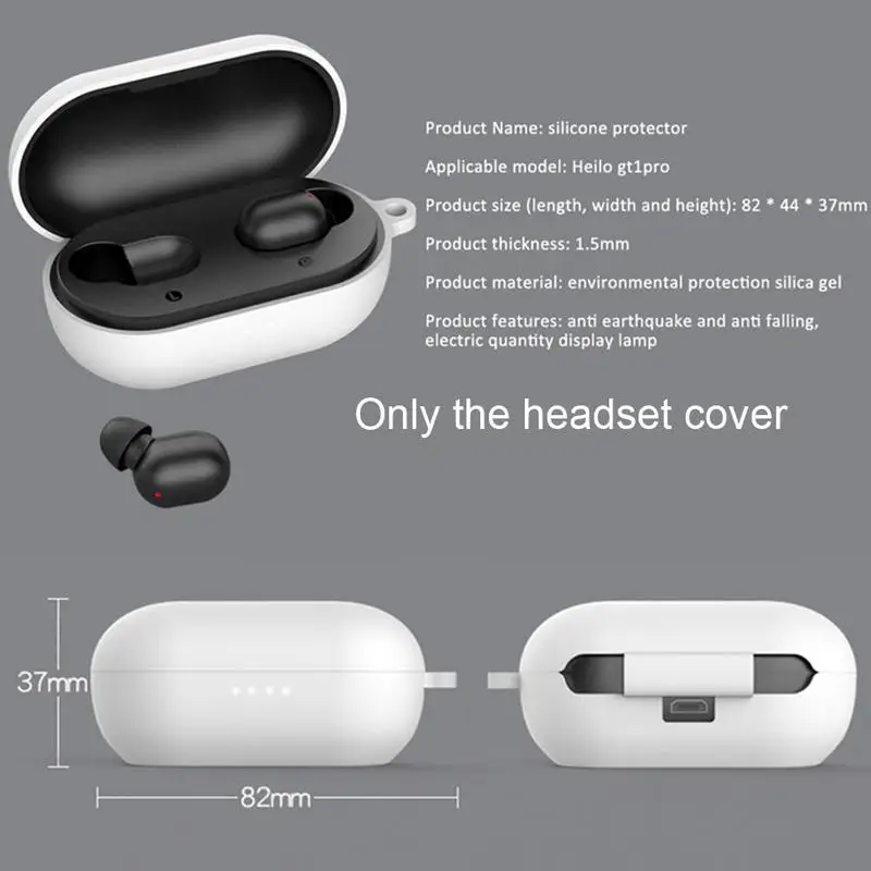 Silicone Case Cover Earphone Pouch Dust-proof Protective Thin Protector GT1 For Haylou pro Eartips Case