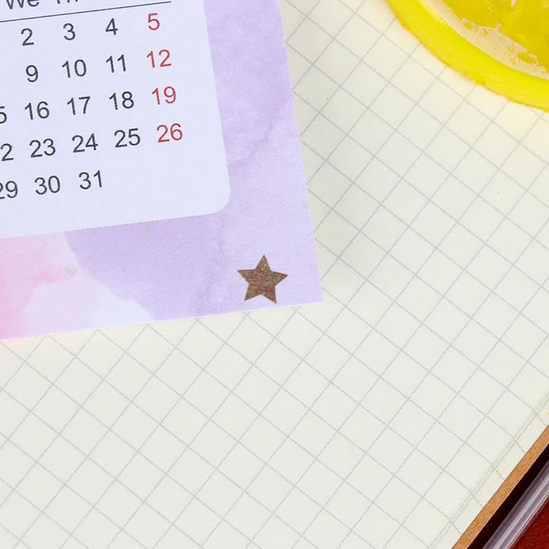 2020 год календарь каталожные разделители акварельные пополнения для 6 отверстий свободные Лист A5 A6 в переплете дневник школьный