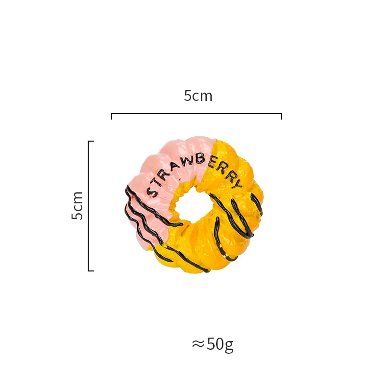 Индивидуальная креативная Магнитная паста для холодильника, мультяшный очаровательный магнит, 3d украшение, магнитная паста, украшение для дома, подарки - Цвет: donuts2