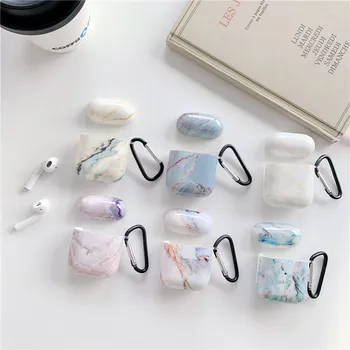 

Abstract Marble Earphone Cases For Apple Airpods Cover Cute IMD Soft Silicone Headphone Case For Airpods Pro/1/2 Charging Box