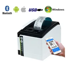 

ZH308I Product Barcode QR Code Price Sticker Cash Register POS Receipt USB Bluetooth 80mm Thermal Label Printer Auto Cutting