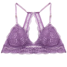Женский сексуальный кружевной бюстгальтер без косточек, многоцветное красивое нижнее белье, S-XL