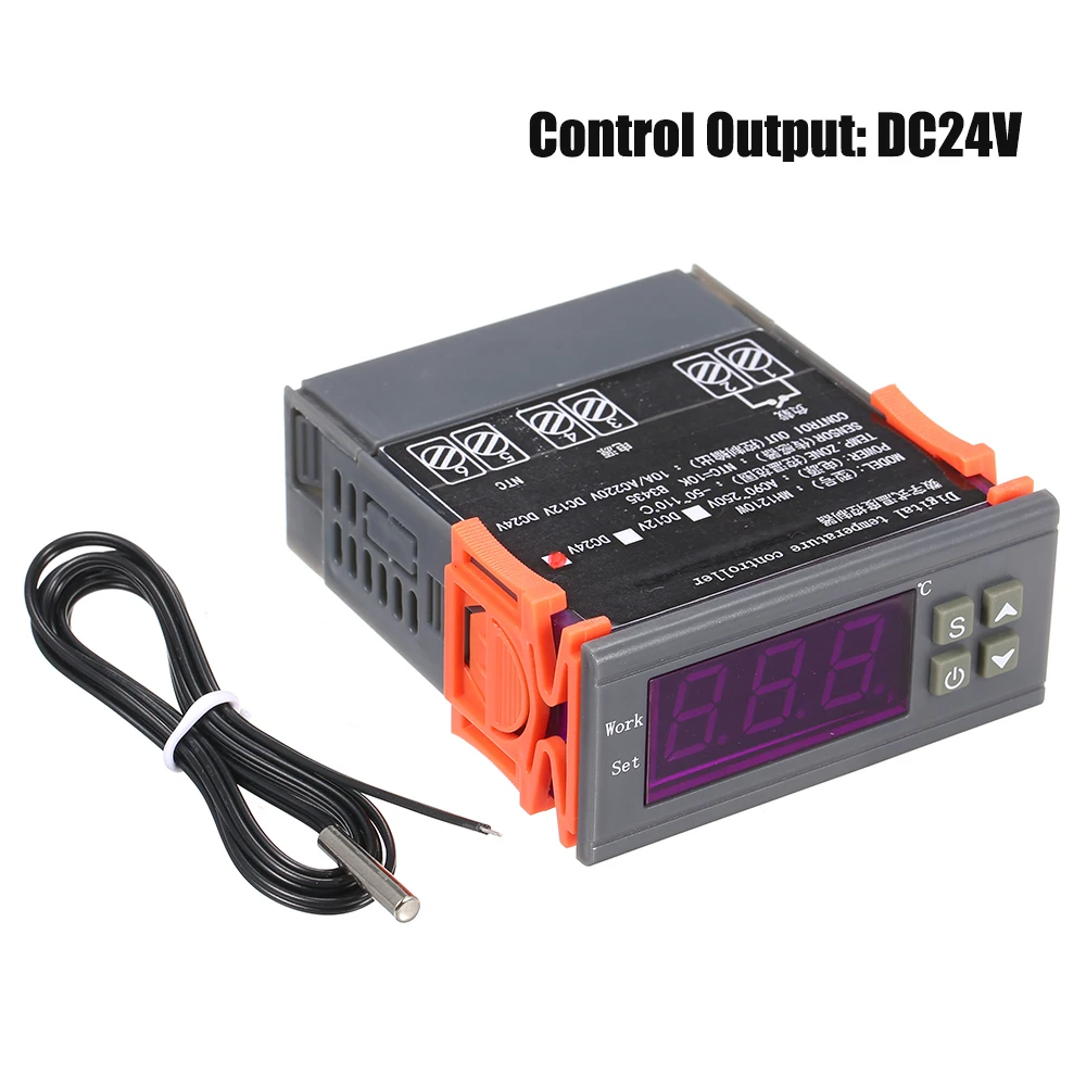 MH-1210W Intelligent Microcomputer Digital Temperature Controller Heating Cooling Temperature Control Thermostat Regulator