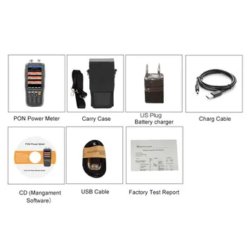 

TM70B-OV1 PON Optical Power Meter With 1MW VFL Visual Fault Locator High Precision 1310/1490/1550nm Fiber Tester