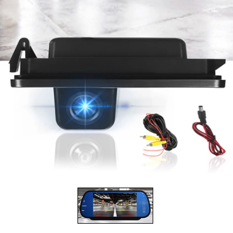 

1 Set Black Universal Car Rear View Reverse Backup Camera Kit For VW Polo 2C Bora Golf MK4 MK5 MK6 Beetle Leon Auto Accessories