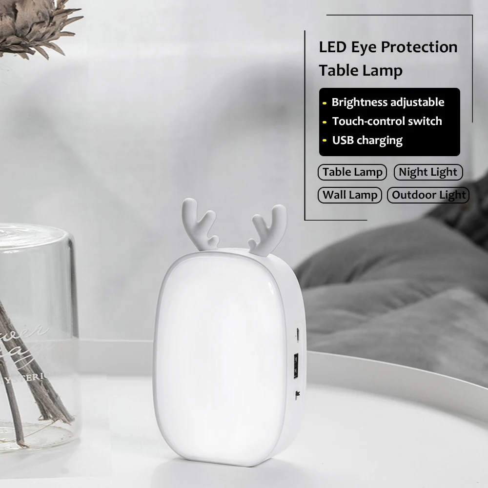 Светодиодная настольная лампа с USB Многофункциональный Компактный переносной