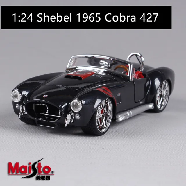 Maisto 1:24 Ford 1965 Shelby Cobra 427 simulation alloy car model crafts decoration collection toy tools gift 427