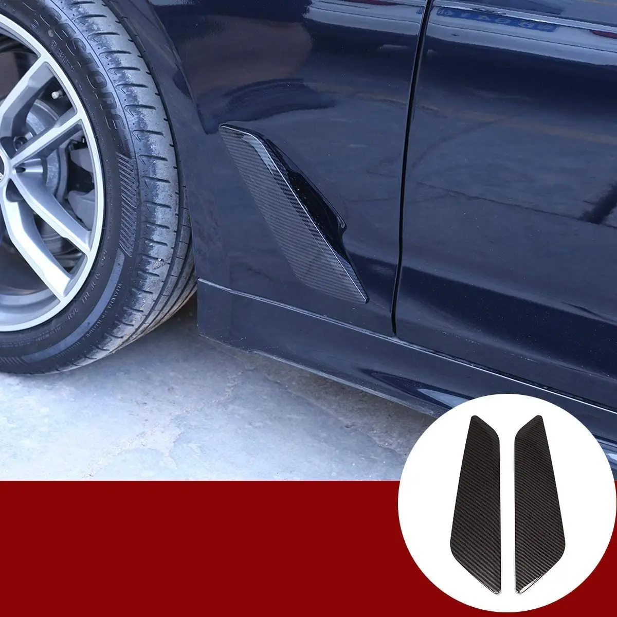 

For BMW 5 Series G30 2017 2018 2019 ABS Side Wing Air Vent Trim Cover Car Accessories