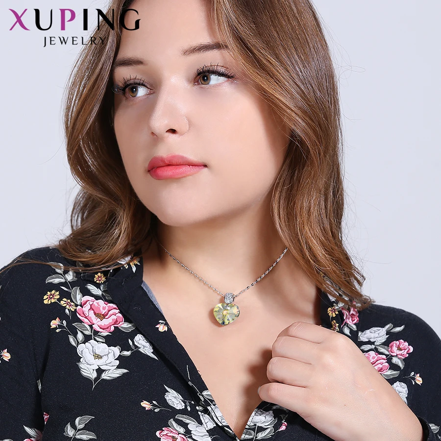 Xuping ожерелья Кристаллы от Swarovski популярный дизайн помолвки вечерние подарок Любовь уникальный дизайн сердце S174.5-40545