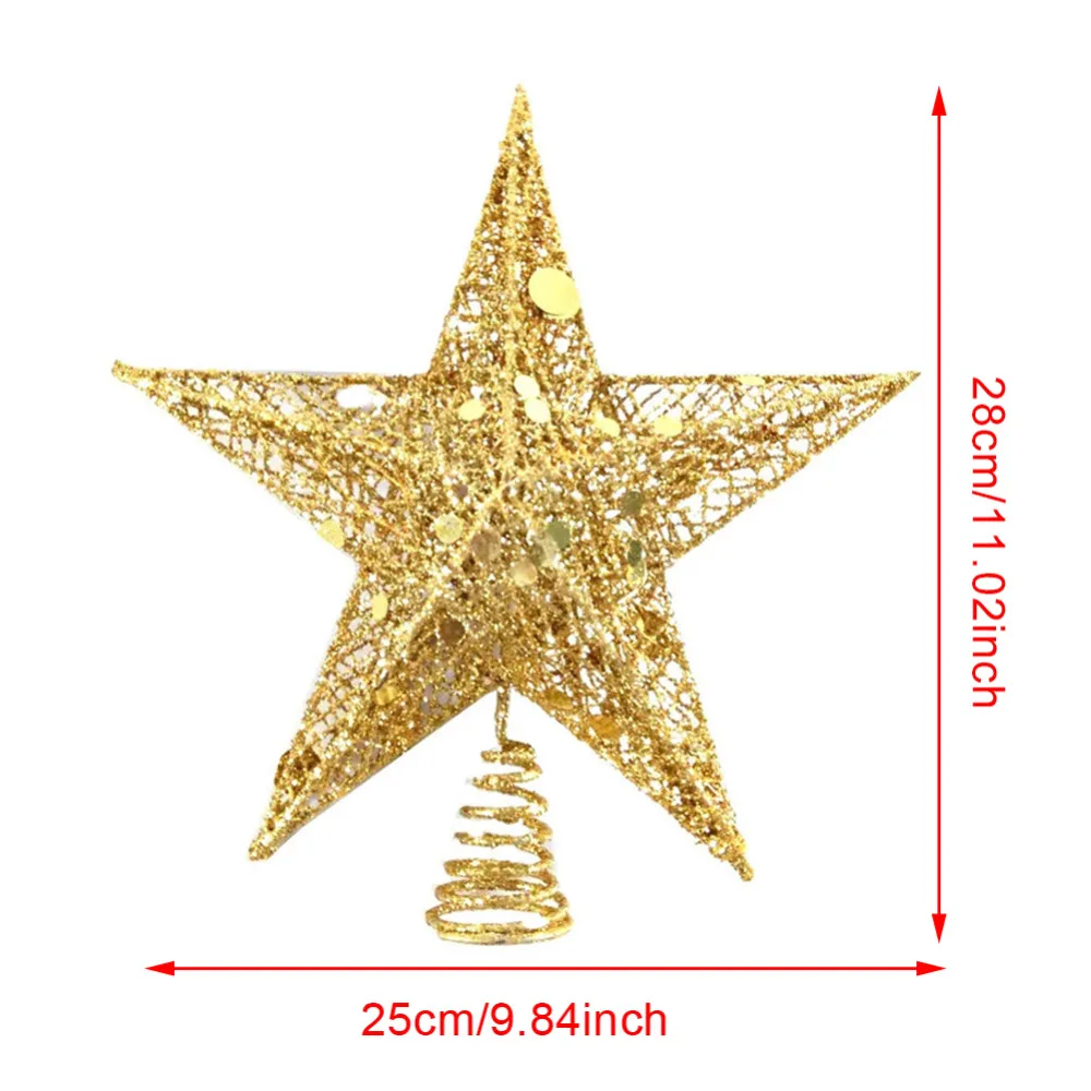 Рождественская елка звезда, Рождественская елка Топпер украшение в виде рождественской звезды сверкающая елка-Топ Звезда для рождественской елки украшение для дома Вечерние