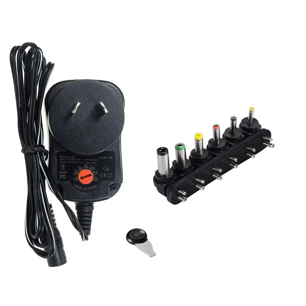 AC100 240V конвертер постоянного тока 3V 4 5 V 5V 6V 7 9V 12 1A Регулируемый адаптер питания