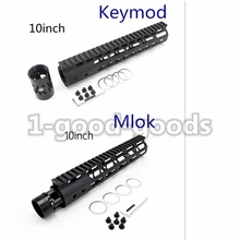 10 дюймов М-Лок/Keymod направляющая для ствольной накладки свободном Пикатинни Крепление Системы черный анодированный алюминий